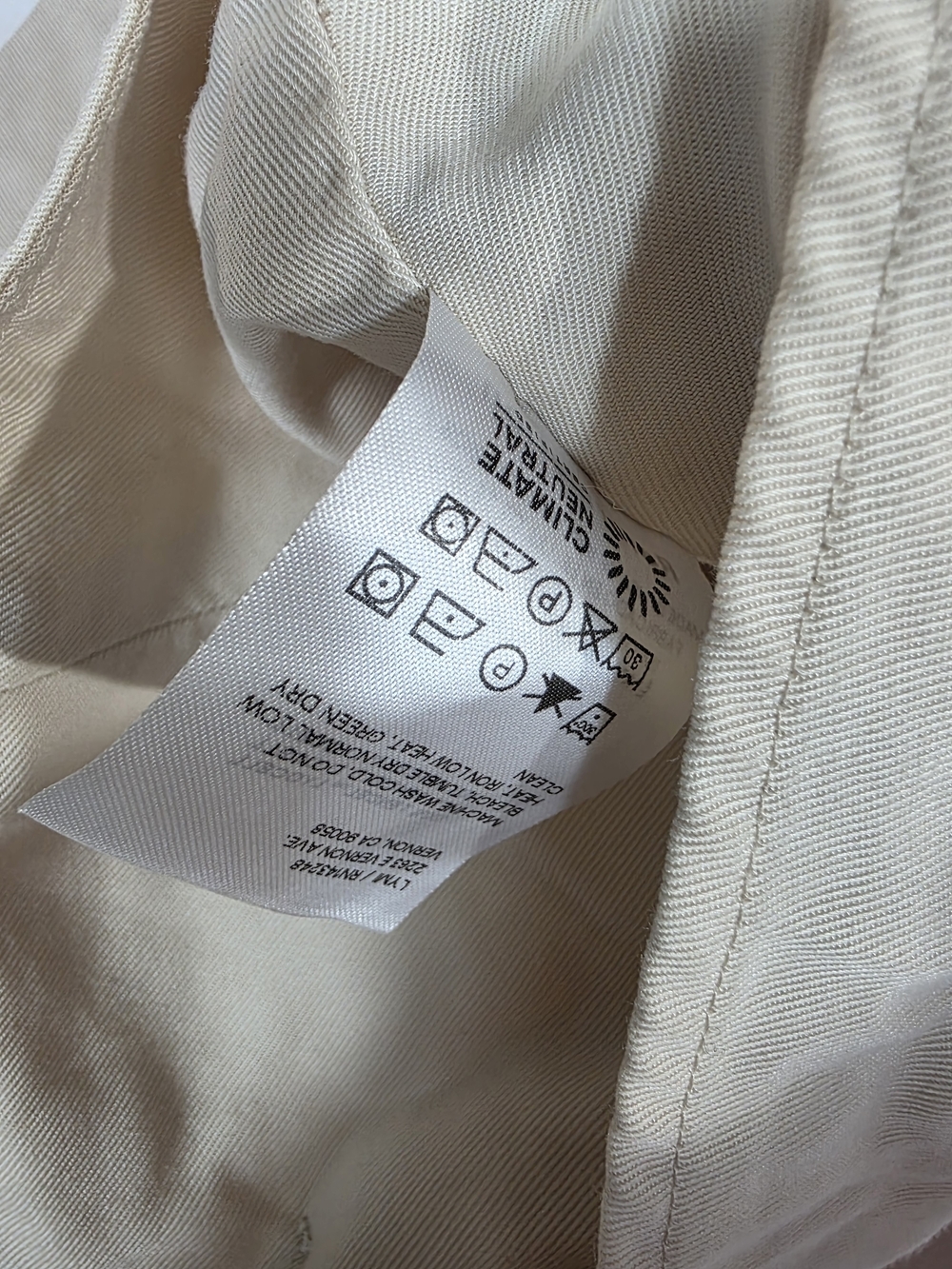 Reformation Cream Buttoned V-Neck Vest - Picture 9 of 12